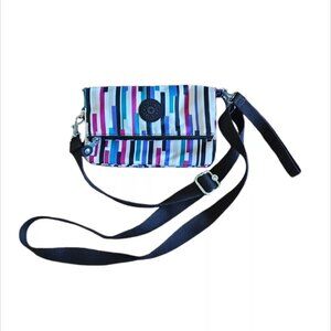 Kipling Urban Striped 3-In-1 Convertible Magnetic Zipper Crossbody Bag